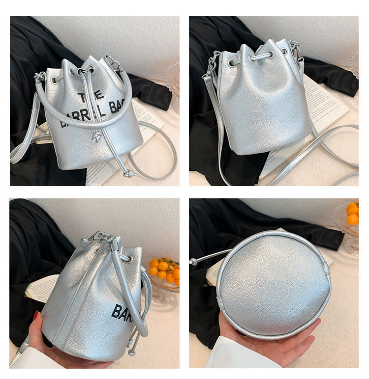 2023 Lente/Zomer Nieuwe Mode Emmer Tas Met Trekkoord Casual Handheld Crossbody Damestas_voghion.com