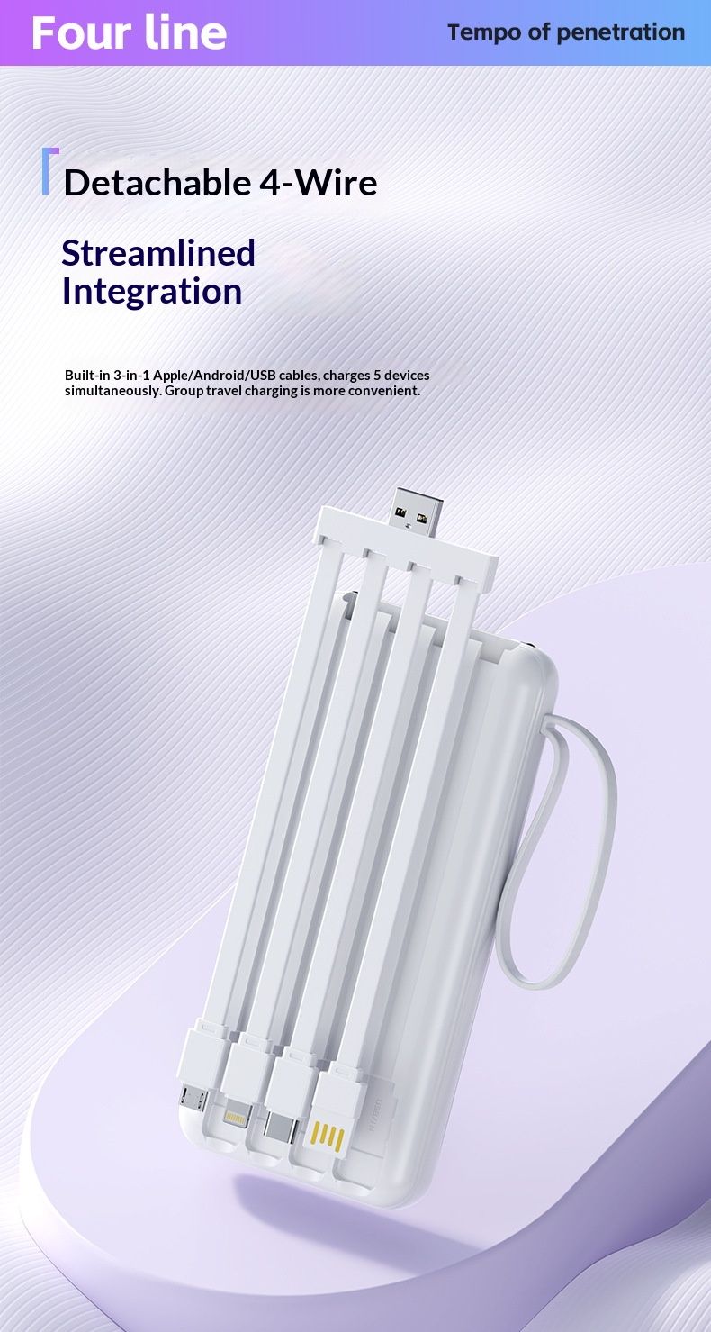 3C Certified Built-in Cable Large Capacity Bank 20000mAh Portable Fast Charging Mobile Power Supply Custom_voghion.com