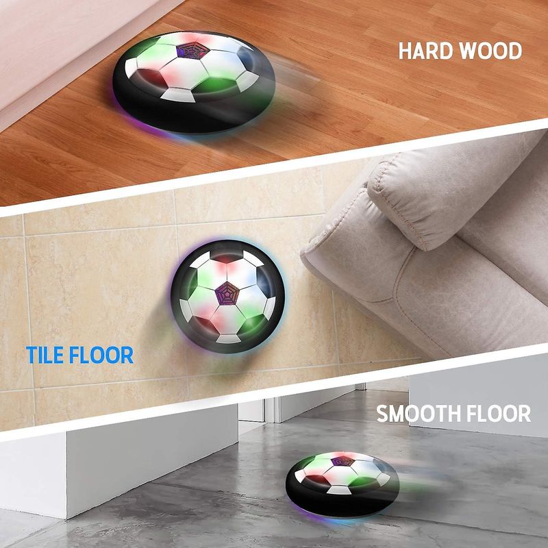 LED Soccer Ball - Air Power Training Ball Playing Football Game - Soccer (White)_voghion.com