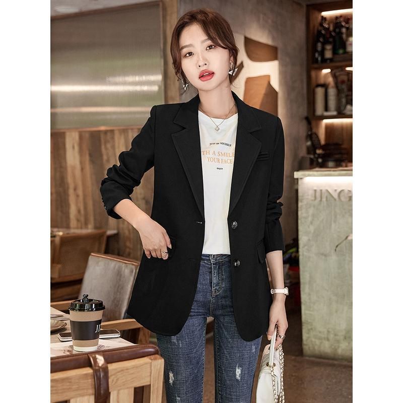 Blazer casual di nicchia in cotone trapuntato per donna, foderato in pile, spesso, nuovo stile autunno e inverno 2025, design piccolo_voghion.com