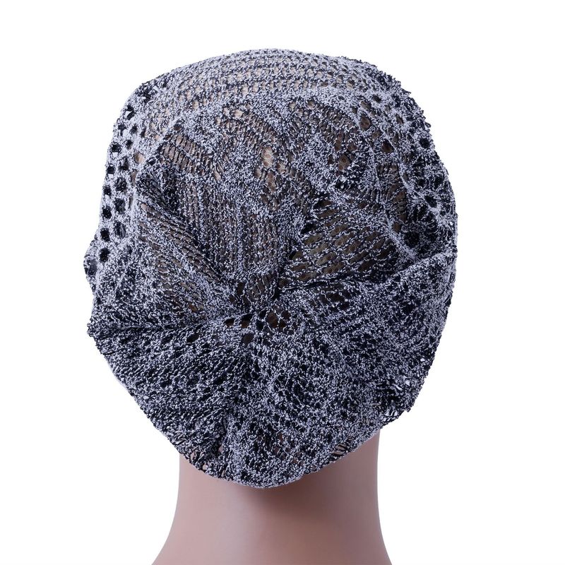 Breathable Hollow Pattern Pile Hat – Women's Summer Pullover For Shopping & Leisure (Fashionable Retro Style)_voghion.com