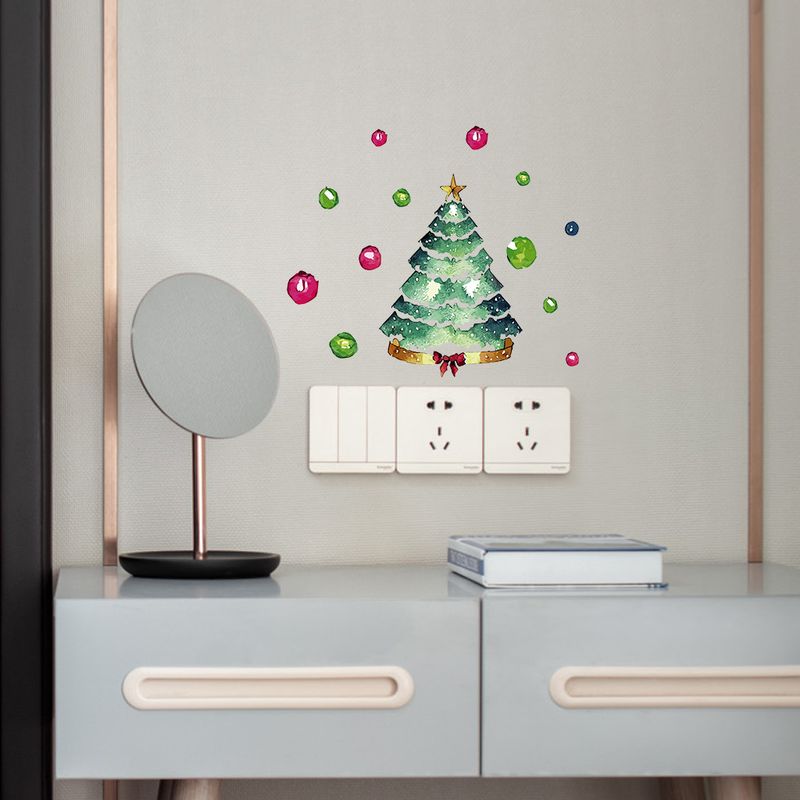 Night light switch AFG3678 Christmas tree socks glowing green bedroom living room wall sticker_voghion.com