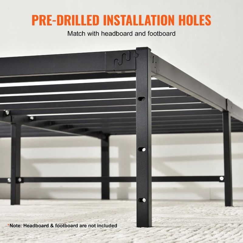 Spring Needed Mattress Platform Foundation Metal Embedded Capacity Queen Duty 14 Inch Bed No 1500 Box Loading Frame Lbs Heavy_voghion.com
