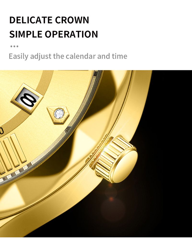 Men's Waterproof Quartz Watch With Date Display, Luminous Hands, Stainless Steel Band, Mineral Crystal, 30M Water Resistance, Business Casual Style_voghion.com