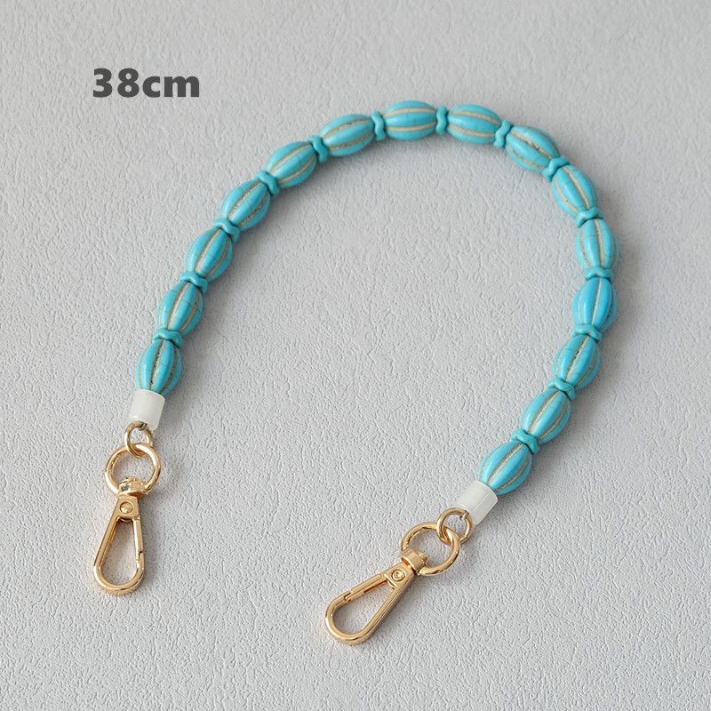 Thick Shoulder Strap Accessories Turquoise Bag Resin Acrylic Phone Chain_voghion.com