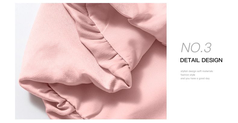 Shiying Top de cetim simples e versátil com manga de folha de lótus, nova coleção de outono, com capuz, gola redonda, cor sólida, chiffon_voghion.com