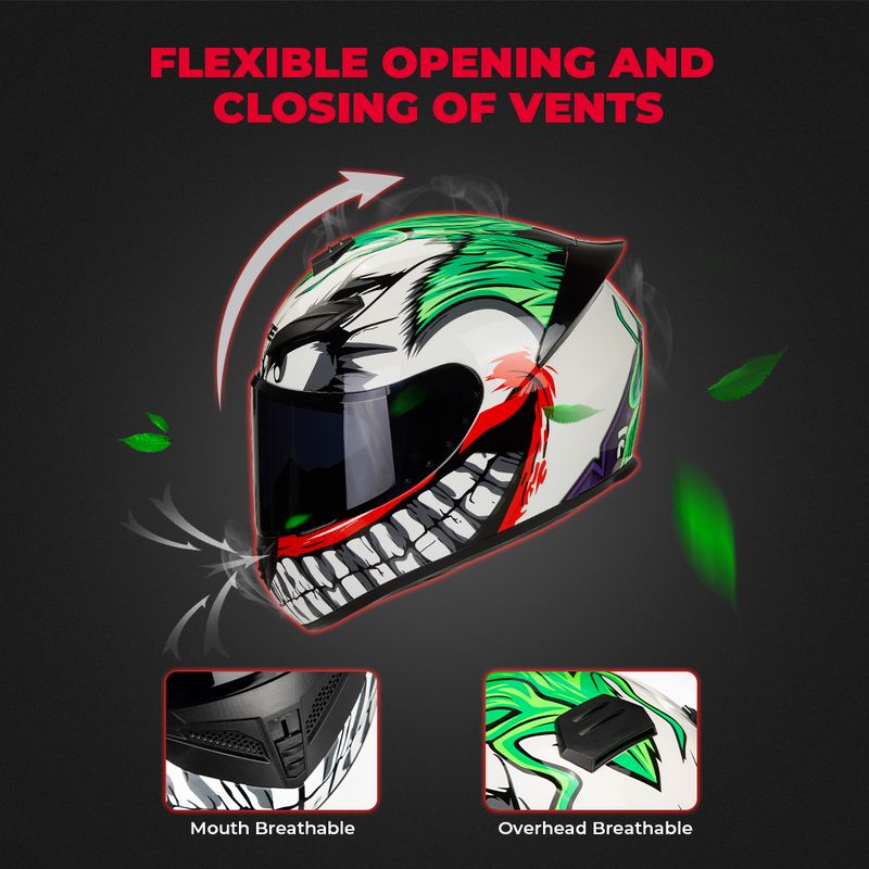 Motorradhelm Clown Full Face Racing Motocross Helm Flip Up Moto Erwachsene Motorrad Street Touring Reiten Casco Capacete_voghion.com