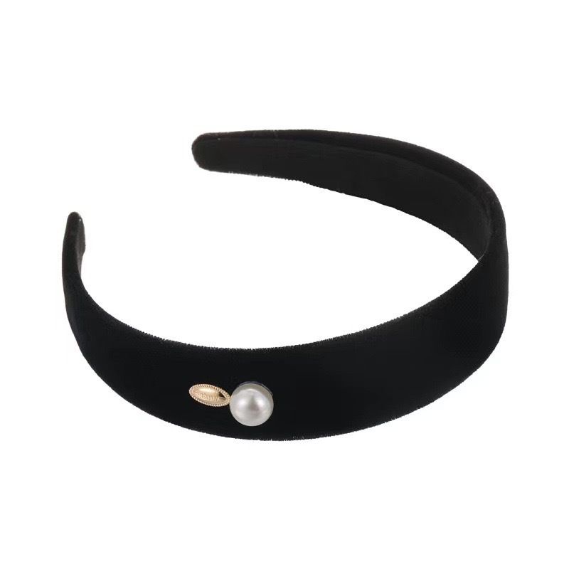 Fascia per capelli con etichetta dorata, stile squisito per feste serali, per donna, con bordo largo e corona alta, fascia per il lavaggio del viso di alta qualità_voghion.com