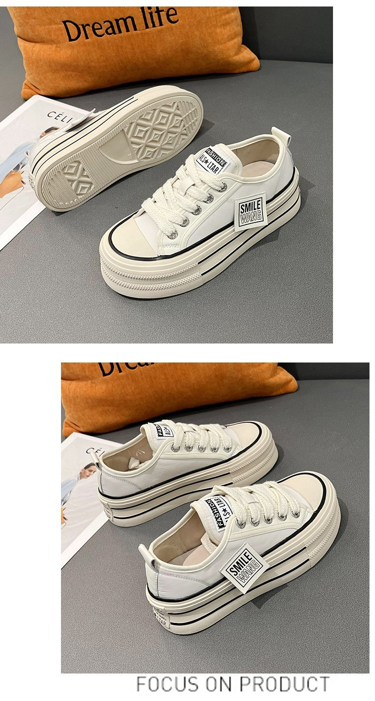 Europäische Waren Kleine lässige Segeltuchschuhe mit dicken Sohlen Damen dünner Gürtel erhöhte Papa-Schuhe Damen-All-Match-rutschfeste Plateauschuhe_voghion.com