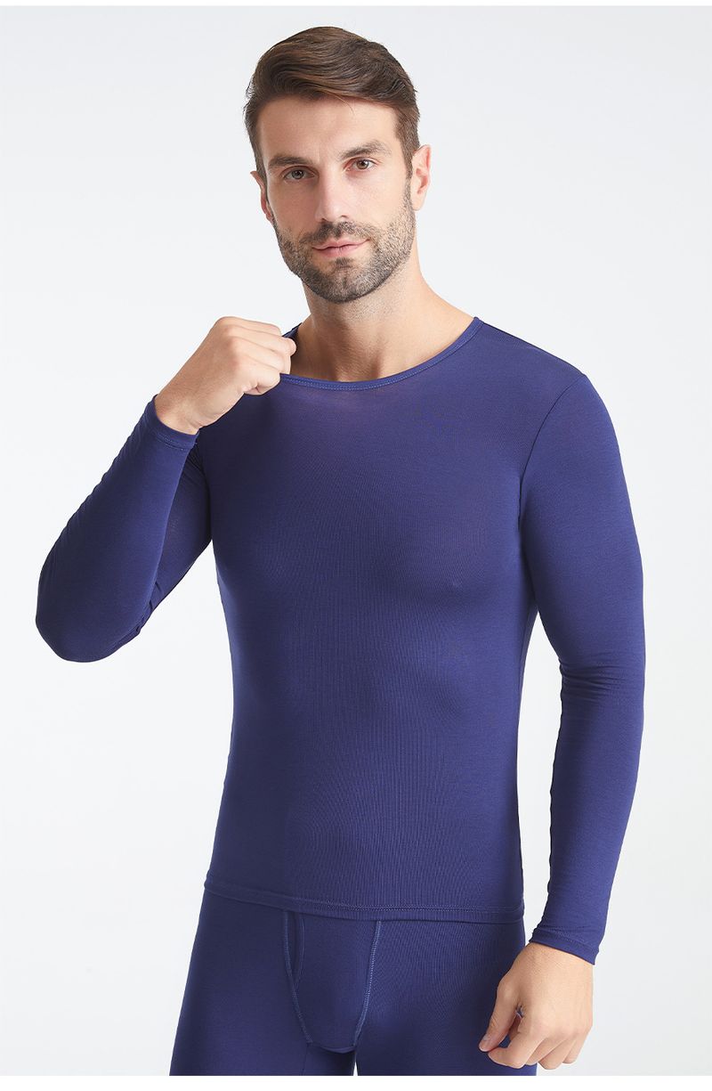 Men's Thermal Underwear Thin Top And Pants Autumn Clothes Set For Men_voghion.com