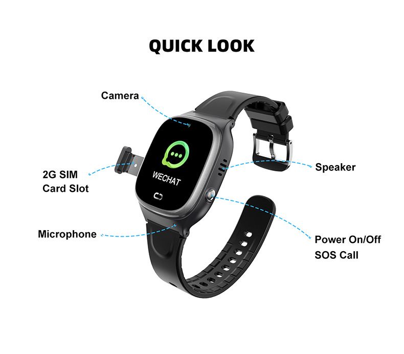Reloj inteligente para niños transfronterizo con posicionamiento SOS, reloj para teléfono móvil resistente al agua IP67, regalo TD45, reloj inteligente para niños_voghion.com