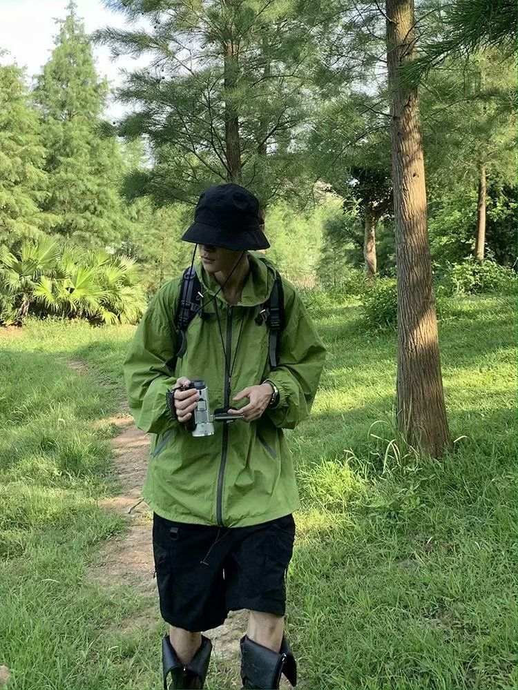 Unbeatable Quality American Outdoor Functional Sun Protection Clothing For Men, Long Sleeved, Thin, UV Resistant, Vibe Style Hooded Top_voghion.com