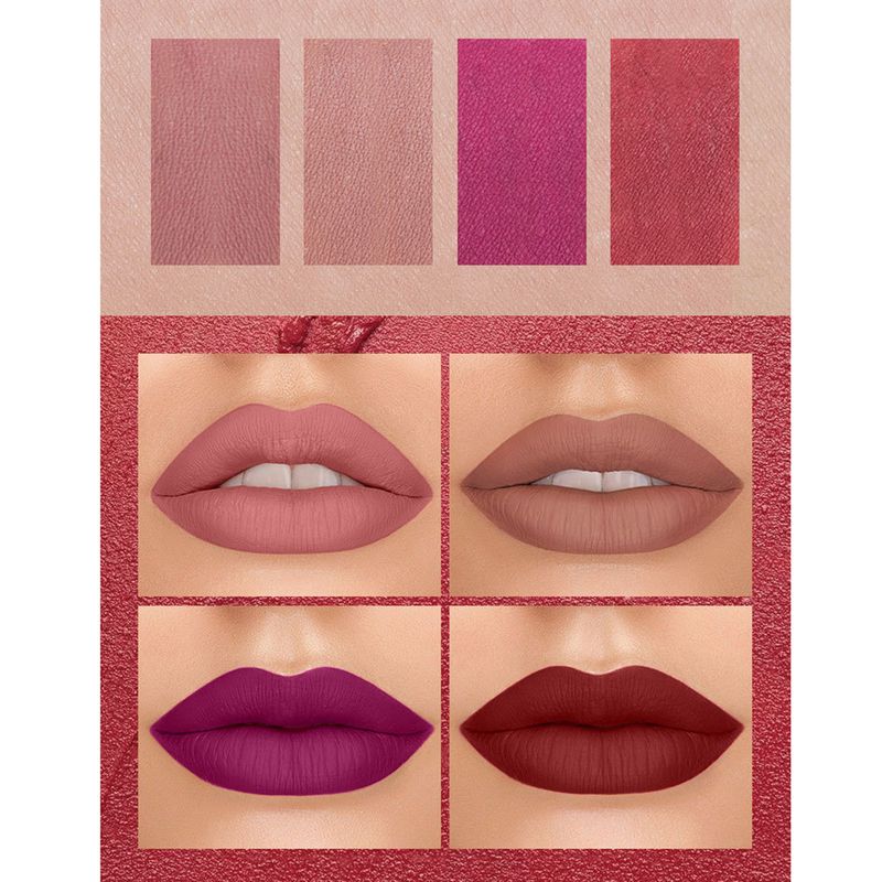 BeautyLife 4 Colors Long Lasting Waterproof Velvet Matte Cigarette Lipsticks Cosmetics_voghion.com