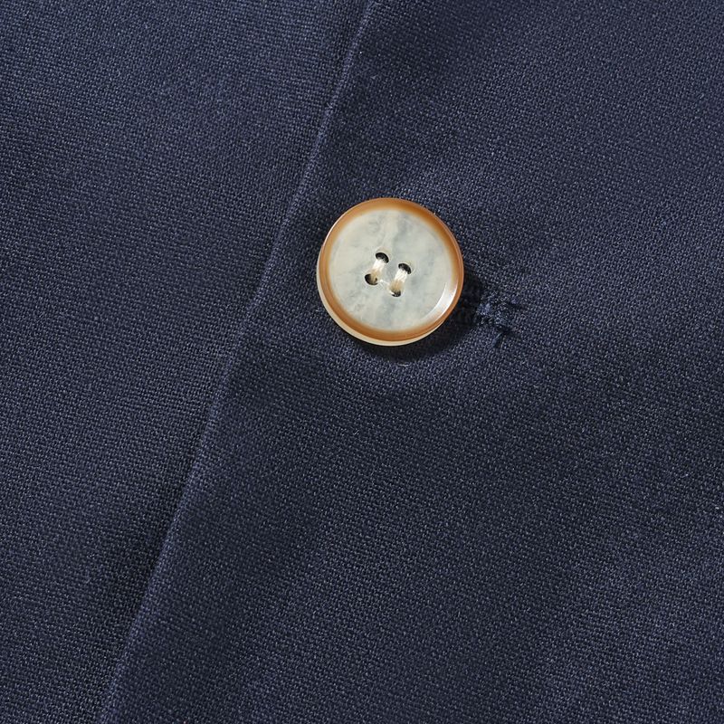 Blazer da uomo slim fit con collo alla coreana - Giacca casual in misto lino traspirante per tutti i giorni (blu navy, azzurro, kaki, verde)_voghion.com