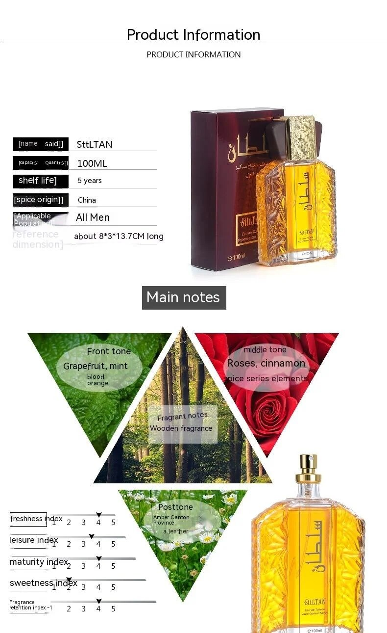 Ny Hot Parfym Mellanöstern Doft Arabisk Parfym Utrikeshandel Stark Doft SULTAN2553 Saudiarabien Iran Afrika_voghion.com