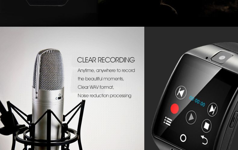 Q18 Smart Watch - SIM Card Support, HD Curved Screen, Step Counter & Bluetooth Calling_voghion.com