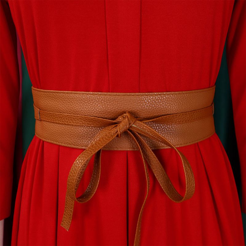 2024 Herbst/Winter Neues einfarbiges, elegantes und modisches Tunle-Kleid in großer Größe_voghion.com