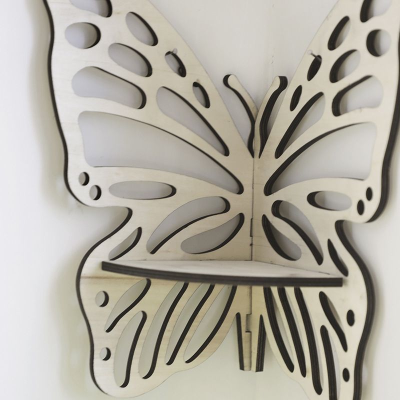 Bohemian wooden butterfly hollow crystal storage rack simple home home decoration cross-border supply_voghion.com