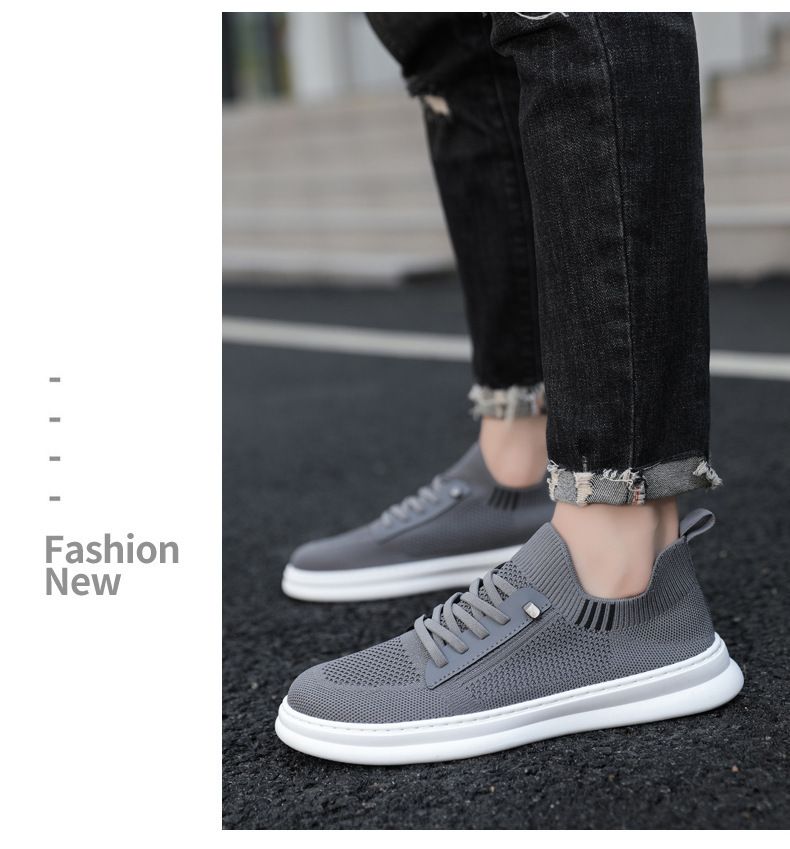 Men's Slip-On Sneakers - Breathable Knit Mesh Casual Shoes For Walking & Daily Wear (Lightweight Comfortable & Easy On/Off Design)_voghion.com