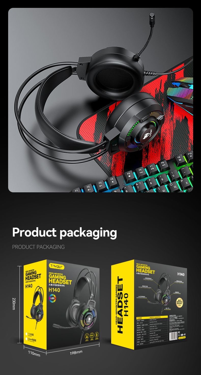 Gaming Headset Bass Stereo Over-head Earphone Pc Laptop Microphone Wired Headset Earphone And Headphone For Computer_voghion.com