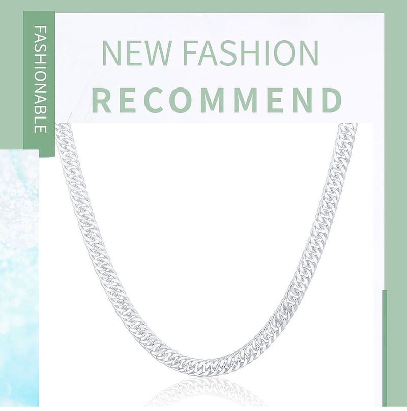 Fashion Aravant Sier 6mm 10mm Necklaces Chain For Men Fashion Jewelry_voghion.com