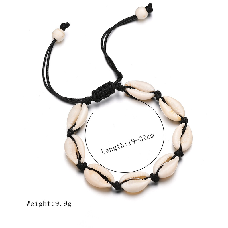 Bohemsk naturlig skjell ankelkjeder for kvinner fotsmykker sommer strand barfot armbånd ankel på ben chian ankelstropp_voghion.com