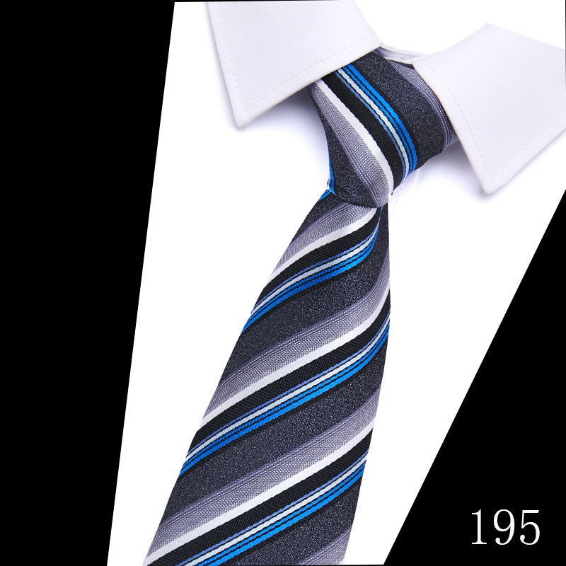 Gravata de negócios masculina Fabricante pronta para uso Feito à mão Gravata formal profissional para entrevista Gravata de poliéster masculina de seda_voghion.com