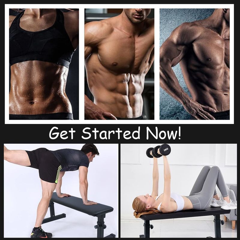 Flat Weight Bench Home Dumbbell Stool Home Fitness Strength Training Bench Comfortable Design_voghion.com