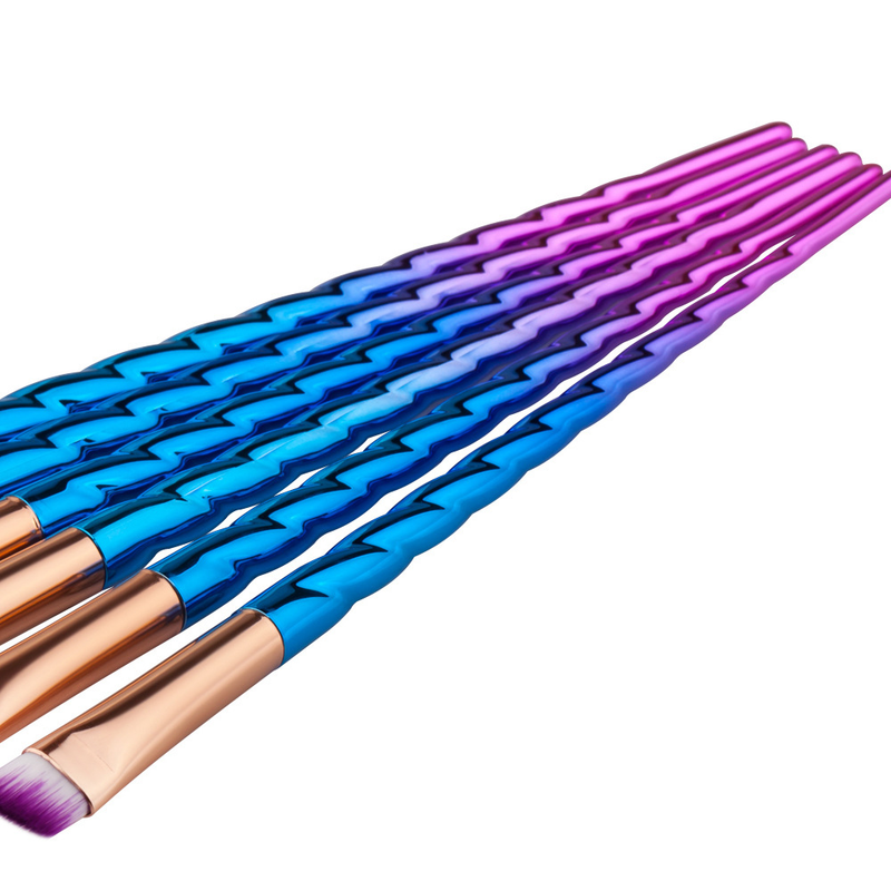 6 pcs makeup brushes, eye brushes, eyeliner brushes, unicorn set, beauty tools GUJHUI_voghion.com