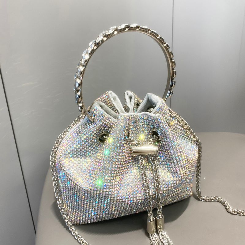 Portemonnees en handtassen voor vrouwen Luxe designer bucket clutch avondtas bankettas kristal strass schoudertassen_voghion.com