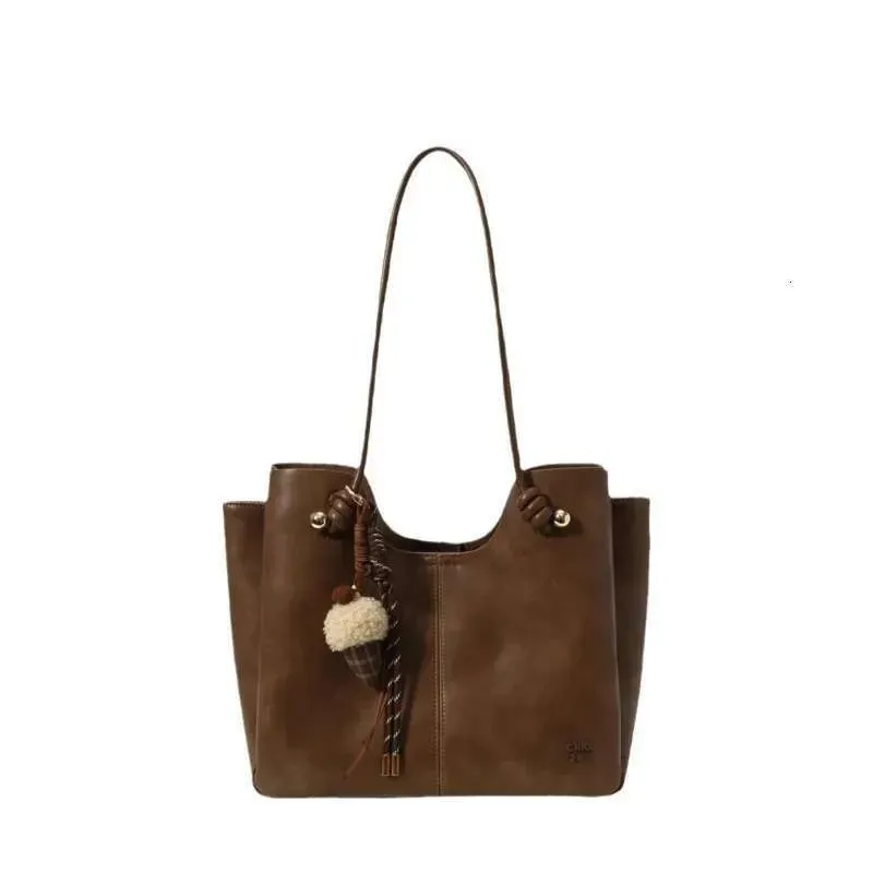 Borsa a tracolla grande a tre pieghe, modello 2025, per donna, autunno e inverno, con texture di alta qualità_voghion.com