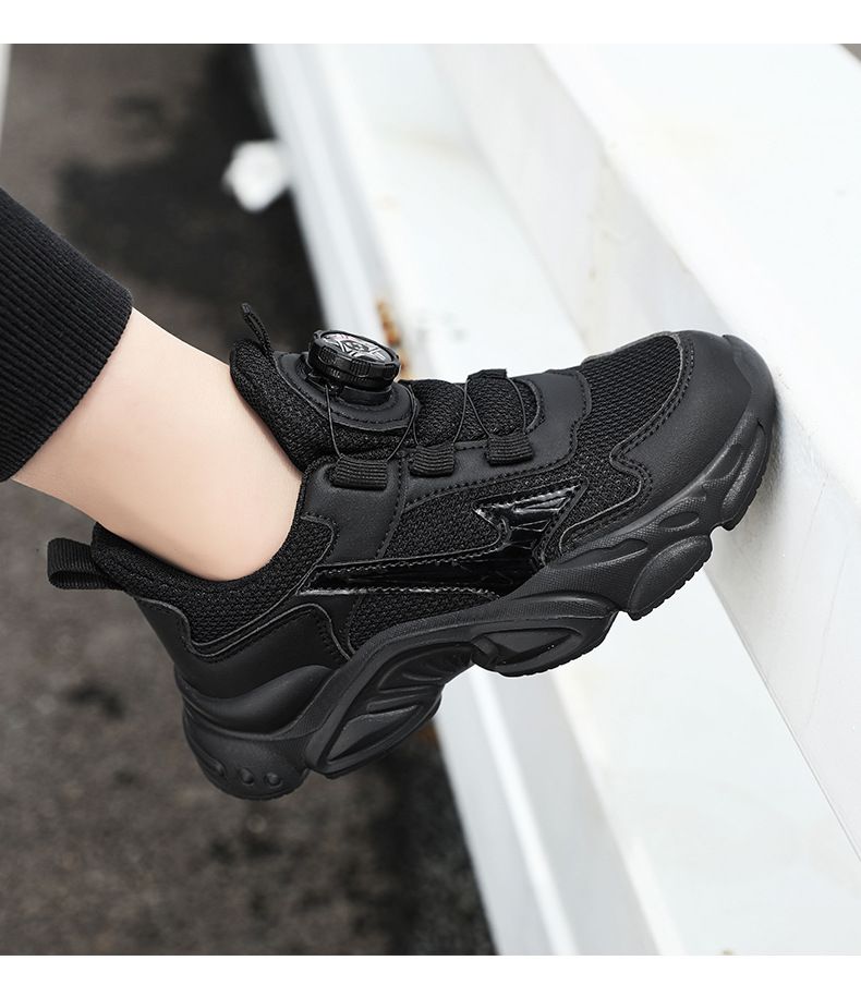 Scarpe sportive per bambini CUHK Scarpe da corsa casual di grandi dimensioni in pelle di colore bianco piccole per ragazzi e ragazze in pelle da campus per bambini_voghion.com