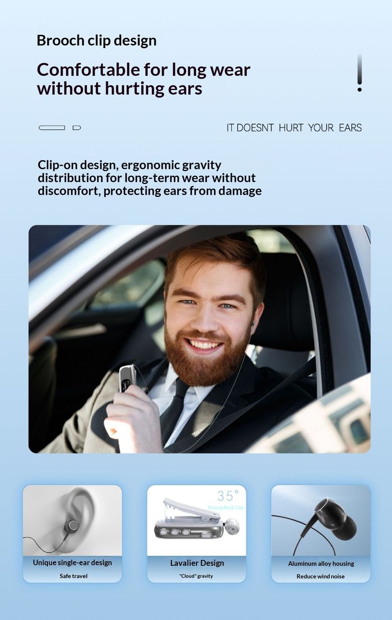 NeoGear Cross-Border Nieuwe 5.4 Draadloze In-Ear Smart Digital Display Telescopisch Enkel Oor Ultralange Batterijduur Clip-On_voghion.com