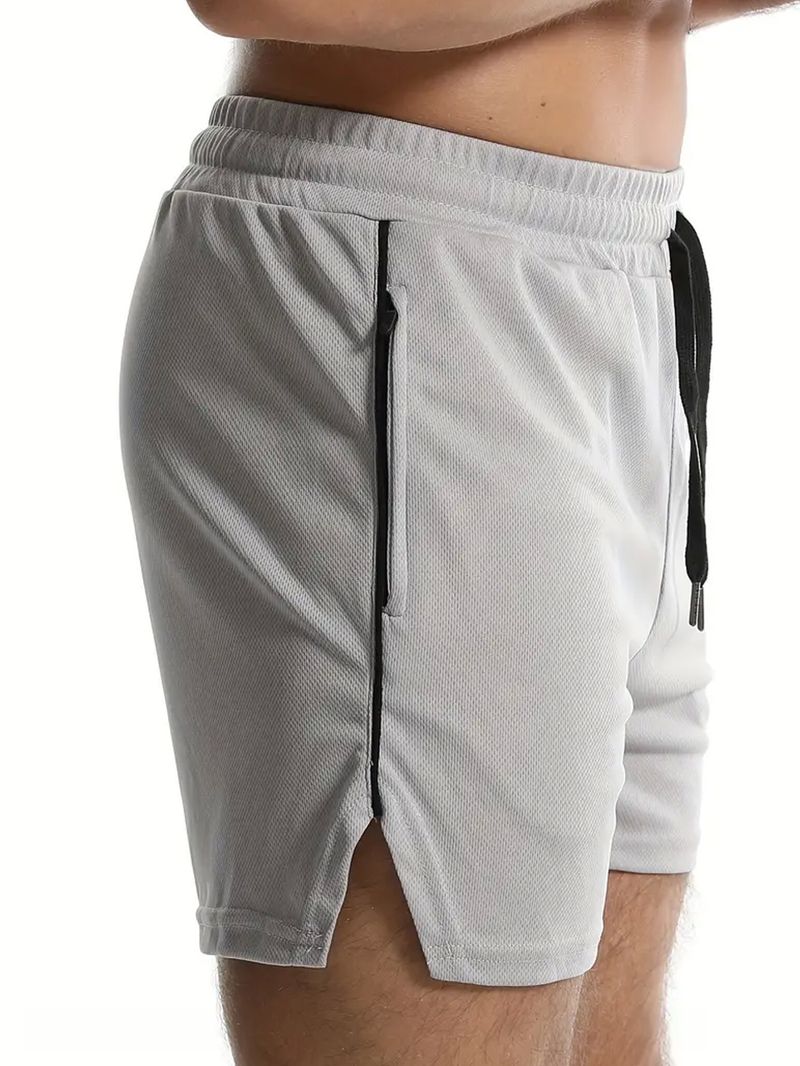 Men's Running Training Fiess Summer Thin Breathable Quick Drying Basketball Pants_voghion.com
