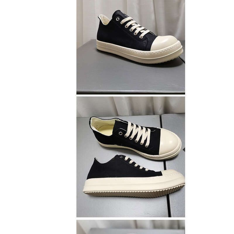 Heren Canvas Ademend Casual Sport Dikke Bodem Studenten Honderd Koppels Veterschoenen Boardschoenen Modieus Dagelijks_voghion.com