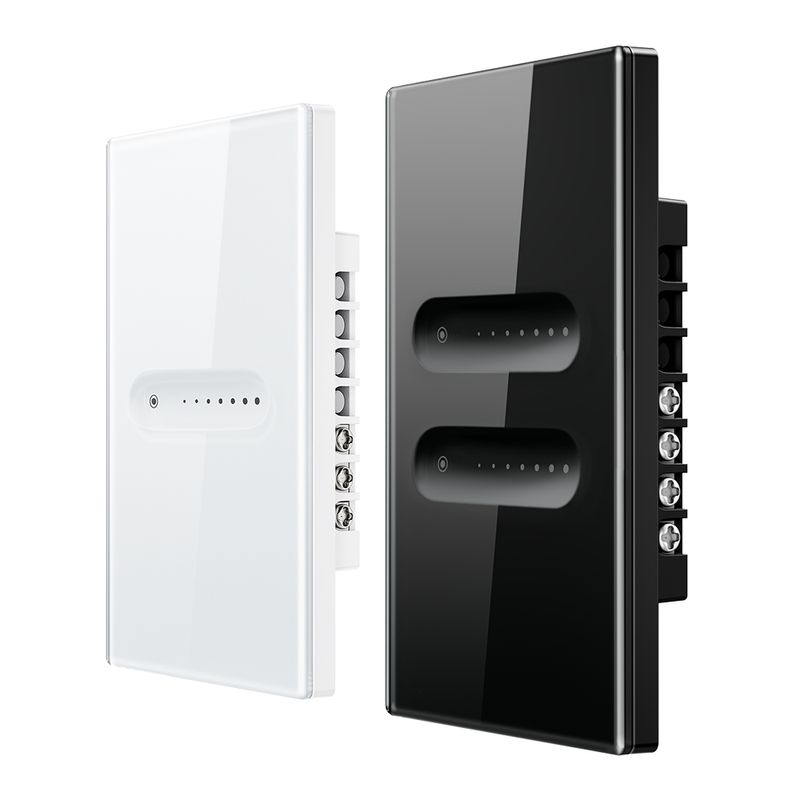 Interruttore dimmer intelligente WiFi AVATTO, design con scanalature, telecomando APP Tuya, funziona con Alexa Google Home_voghion.com