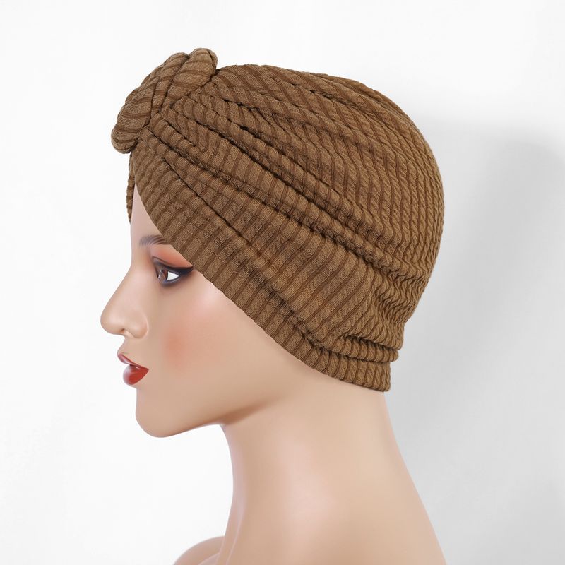 Thickened Elastic Flower Headscarf Hat - Ethnic Style Twisted Warm Hat (Fashionable & Versatile, European & American Design, Winter Headwear)_voghion.com