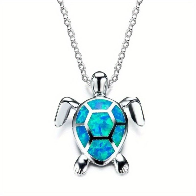 Kleine hanger persoonlijkheid mode stijl sleutelbeen ketting veelzijdige ketting schattige zeeschildpad_voghion.com