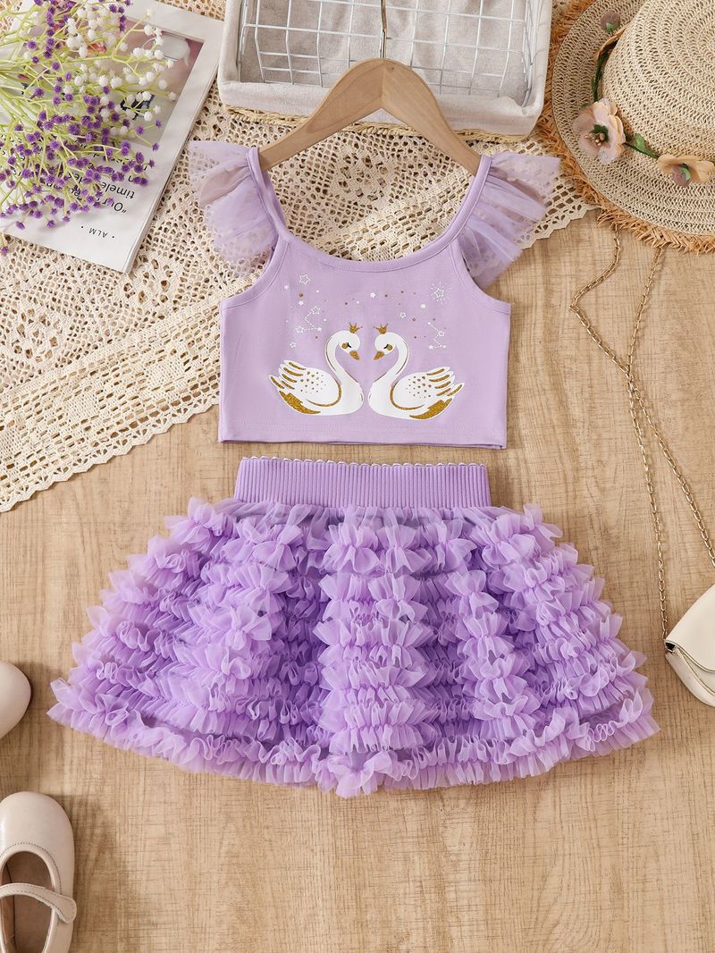 Abbigliamento per bambini Gonna per bambini Vestito estivo Nuova gonna tutù per bambina Principessa Gonna in garza soffice Gonna in rete per principessa Set_voghion.com