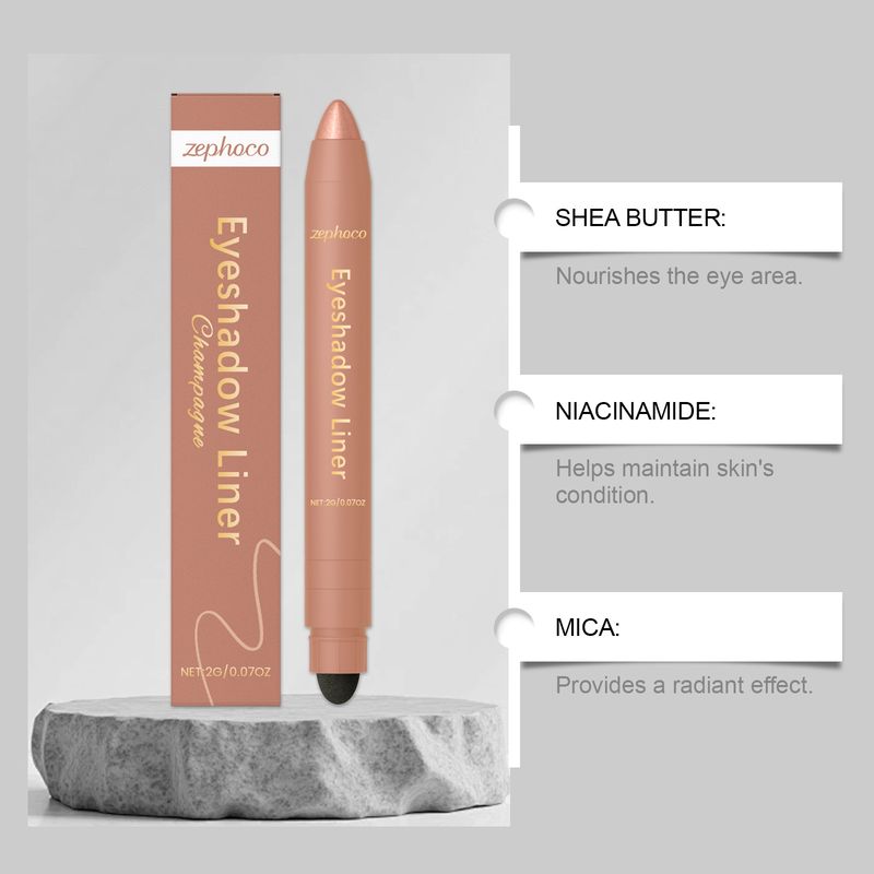 Zephoco 2-in-1 Smooth Outline Bunt Einfach aufzutragendes Augen-Make-up Modischer Eyeliner-Stift_voghion.com