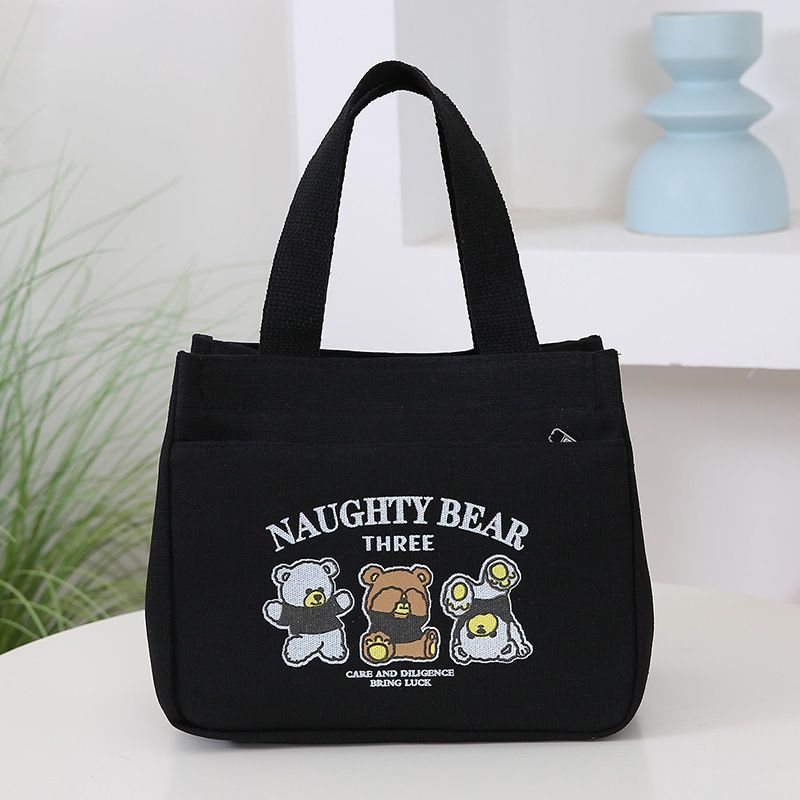 Borsa tote in tela di alta qualità per mamme, semplice scatola per gite, spostamenti, borsa per il pranzo da lavoro più spessa_voghion.com