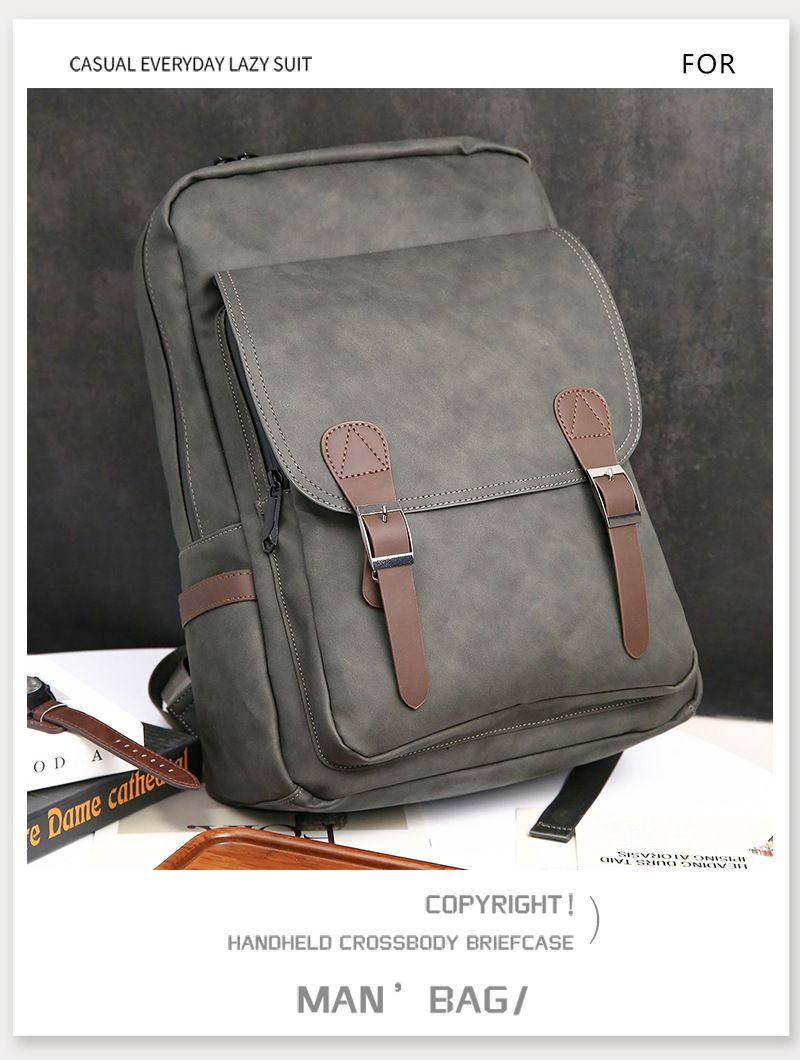 New backpack USB charging men's business backpack large capacity travel backpack student backpack computer bag_voghion.com