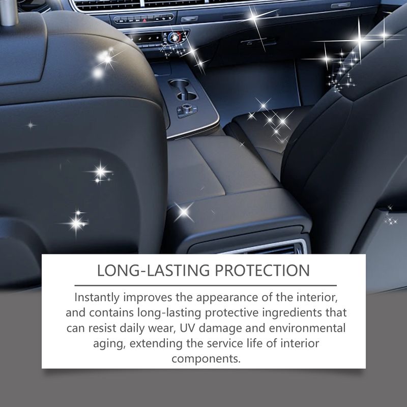 Rayhong Instrument Panel Leather Polishing Agent, Dust Cleaning Decontamination Zero Dust Adsorption Curing And Refurbishing Agent_voghion.com