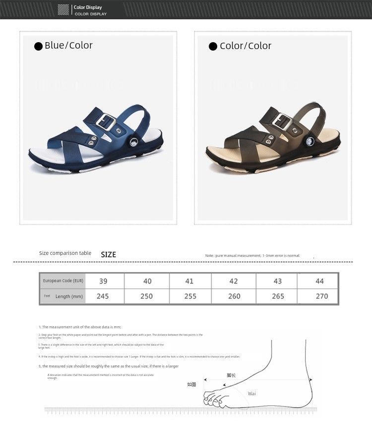 Ciabatte da spiaggia infradito da uomo, comode e comode, per guida all'aperto, sandali estivi antiscivolo, casual_voghion.com