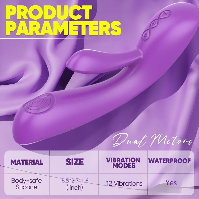 Weiblicher G-Punkt-Hochfrequenz-Masturbationsmassagegerät mit doppelter Vibration, Sexspielzeug für Erwachsene_voghion.com
