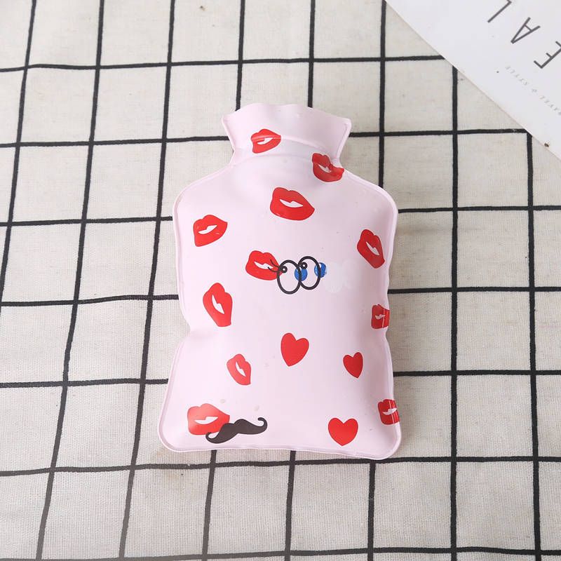 Bolsa de água quente de PVC de alta densidade pequena mini bolsa de água quente de injeção de água bolsa de água quente de desenho animado aquecedor de mão bolsa de água quente logotipo local_voghion.com