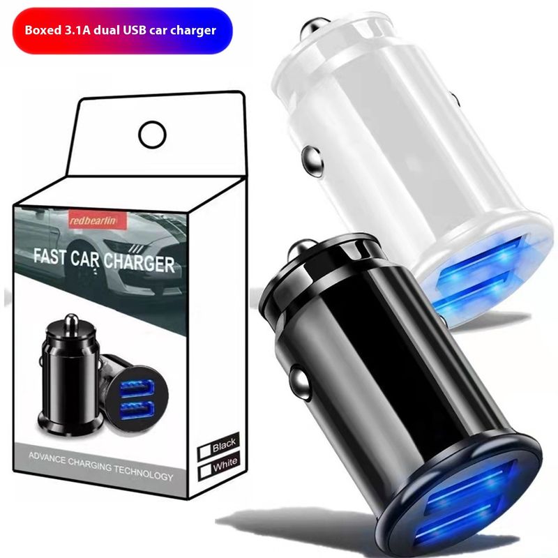 Music Festival Box 3.1A USB Head Uno a due dispositivi mobili Dual Port Car Charging_voghion.com