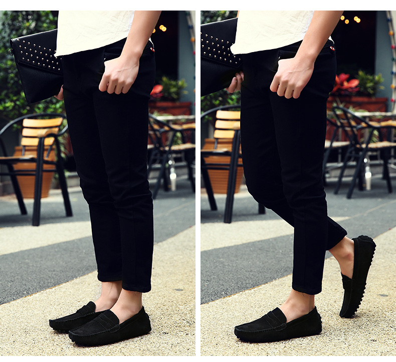 Herren Wildleder Pea Schuhe Herren Schuhüberzieher Schuhe Freizeitschuhe_voghion.com