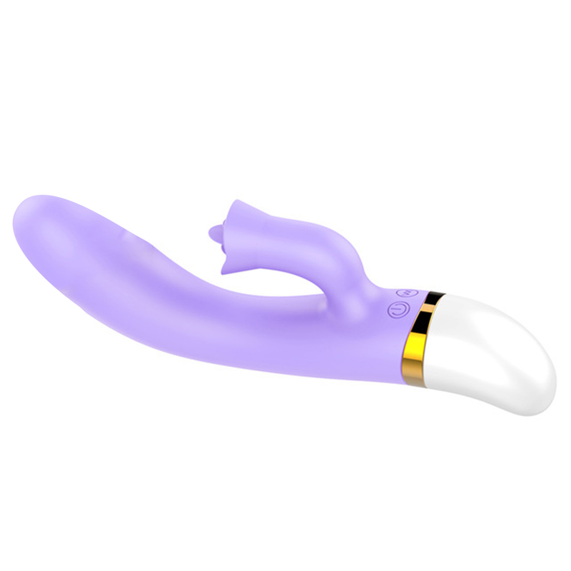 Clitoris Vibrating Oral Massager Tongue Licking Rabbit Vibrators For Women USB Charge Double Motor Vibrato_voghion.com