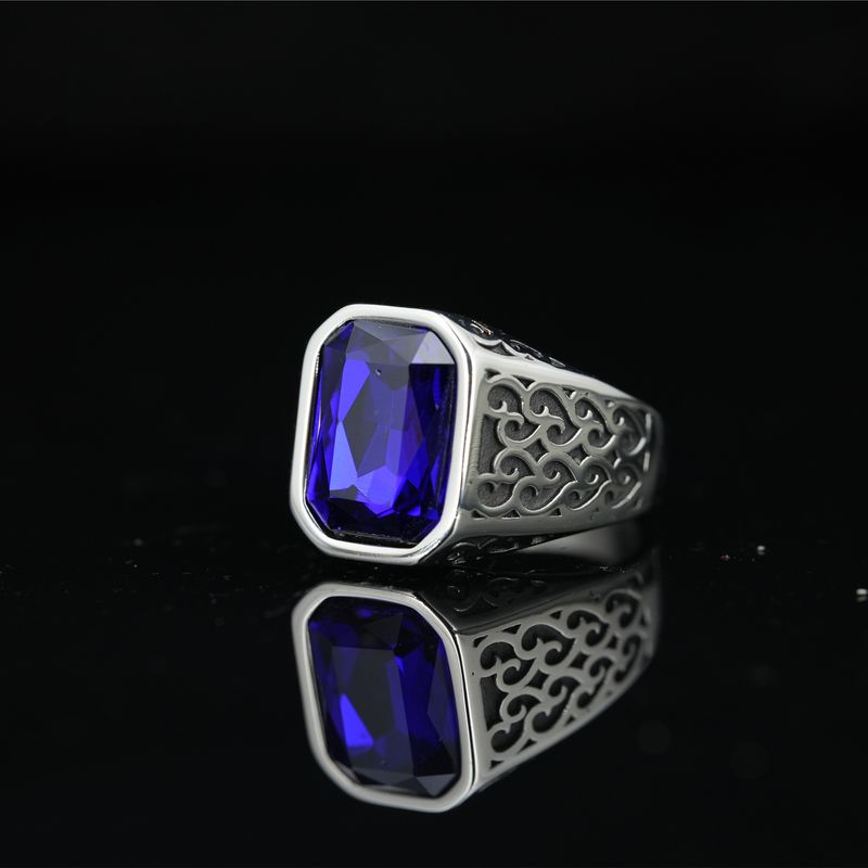 Herren Titan Stahl Kubanische Kette Design Offen Trendy Vielseitig Schwanz Zeigefinger Ring High-End Nische_voghion.com